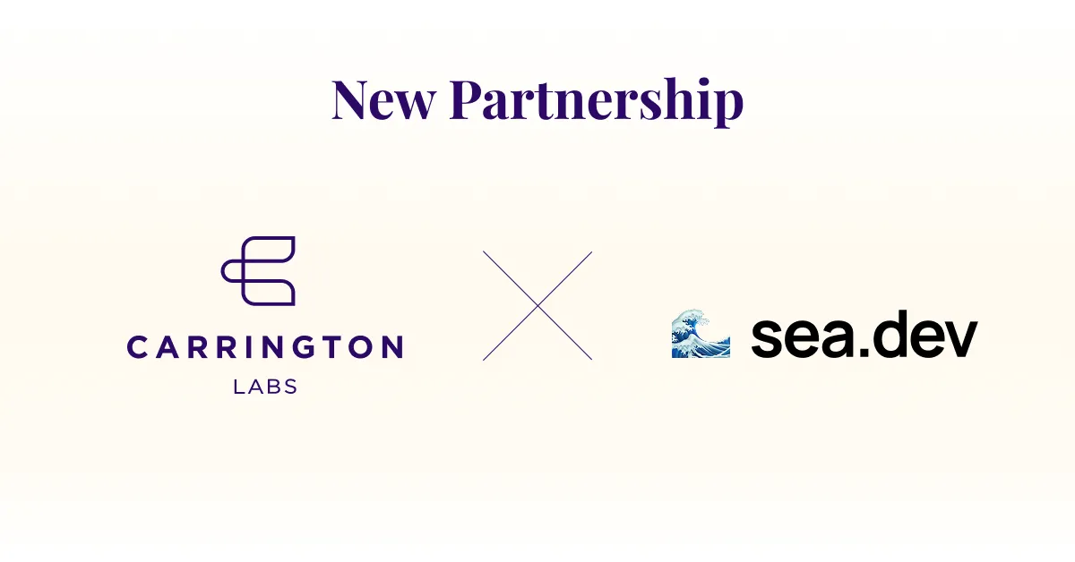 Carrington Labs and Sea.dev Partnership